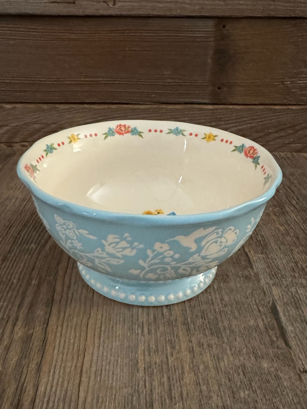 The Pioneer Woman Sweet Rose 6-inch stoneware footed bowl - Picture 3 of 5